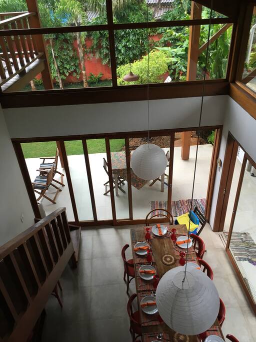 Sala jantar e terraço da churrasqueira