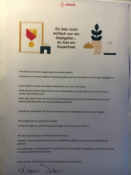 SUPER HOST Auszeichnung
