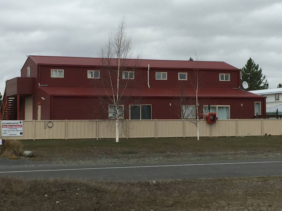 The Red Tractor Shed from the road