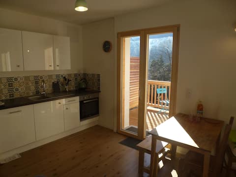 Studio with terrace and garden