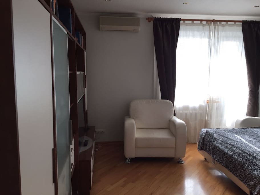 1st bedroom + balcony (first floor)