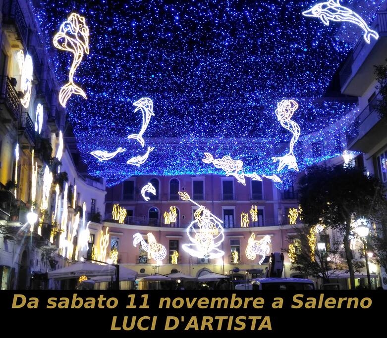 Dall'11 Novembre a Salerno le splendide LUCI D'ARTISTA.