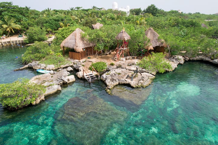 Villa Frente A Laguna Yal-kú Y Snorkel - Akumal