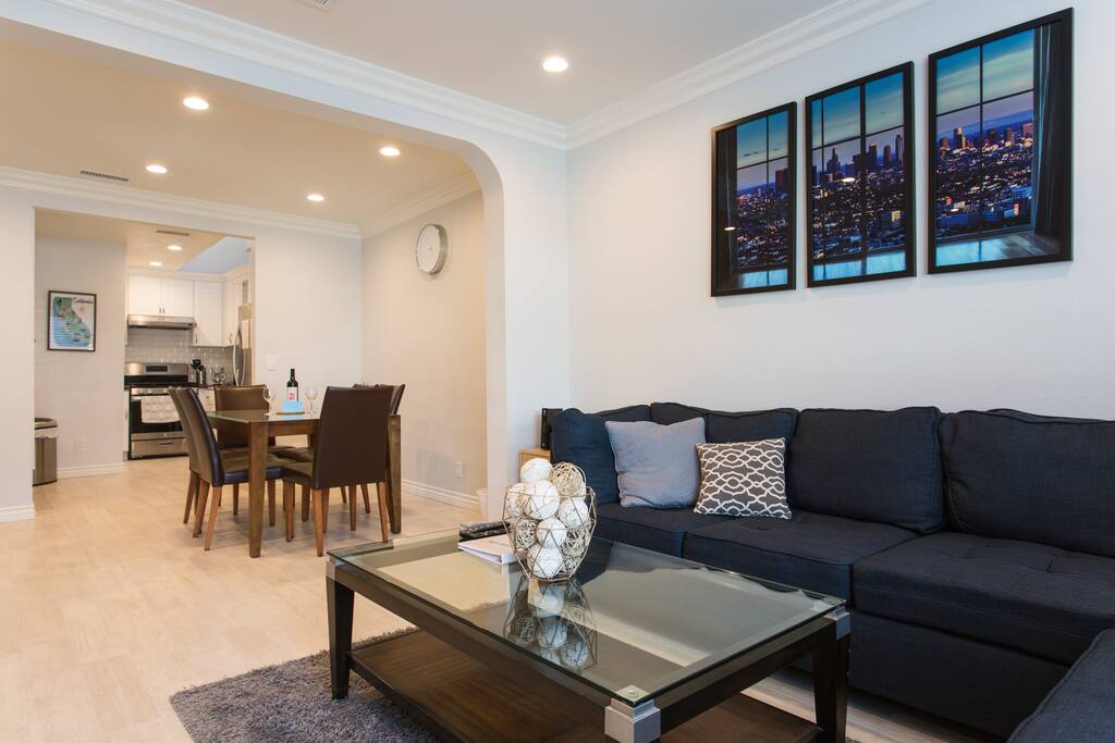 Living room for your quiet enjoyment watching TV/Netflix or for additional sleeping area.