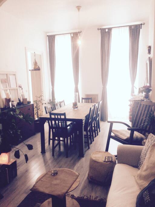 living and dining room