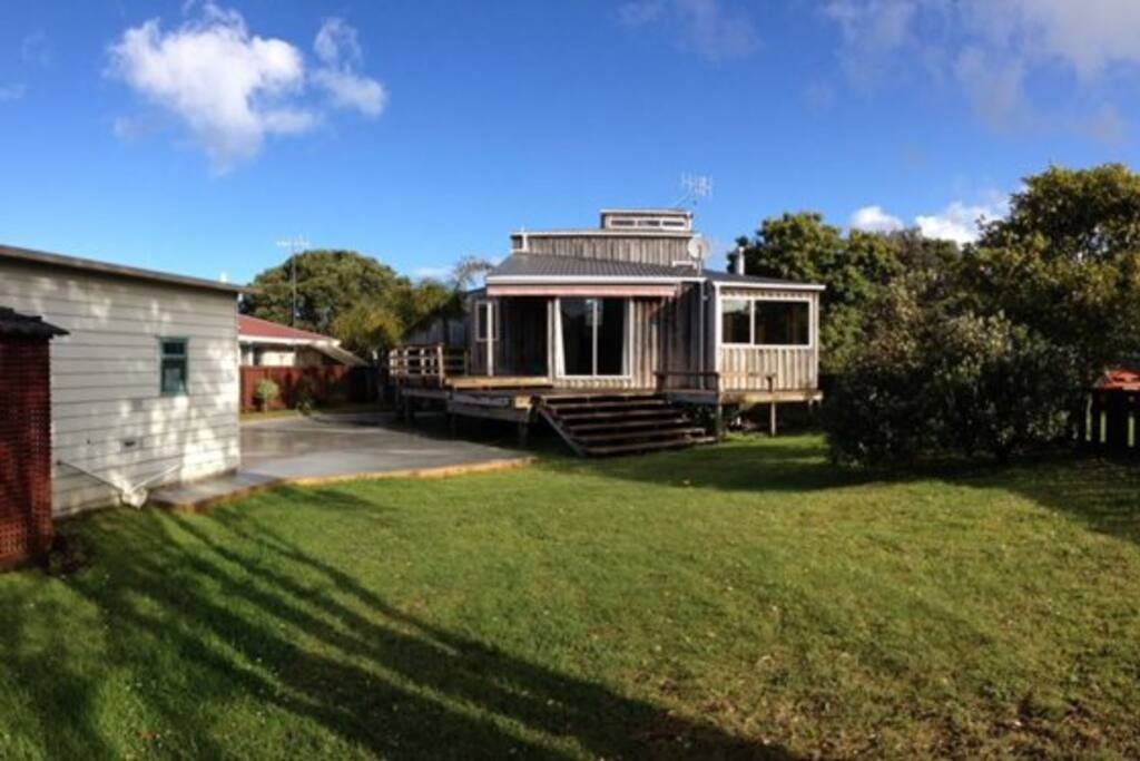 LOOKING FROM THE BACK YARD