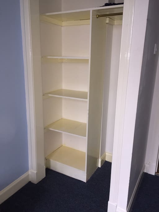 Cupboard space in double room