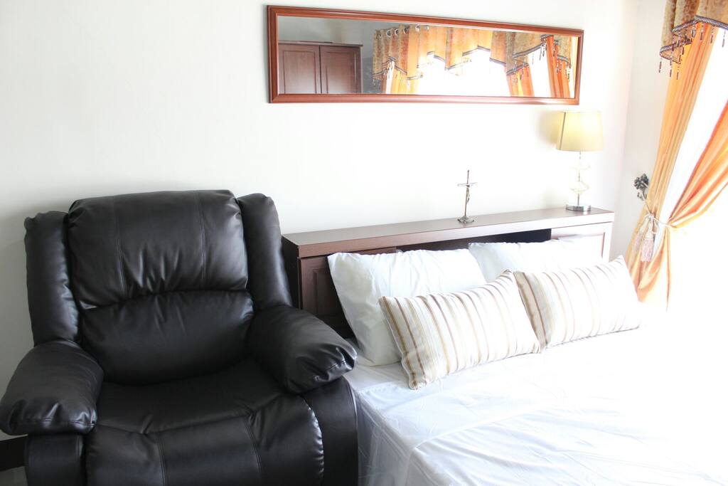 Sleep Sleep Comfortably with our Queen Size or watch TV with our Leather Reclining Couch