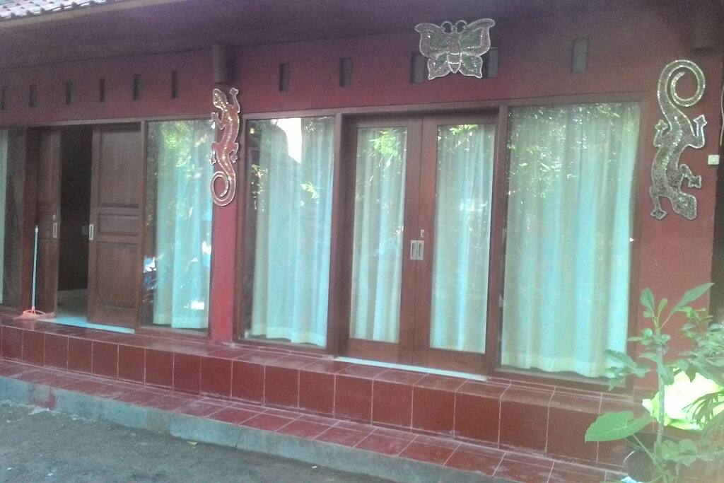 Permaculture design house, cool, comfortable, open bath room, passive solar hot water & eco waste system