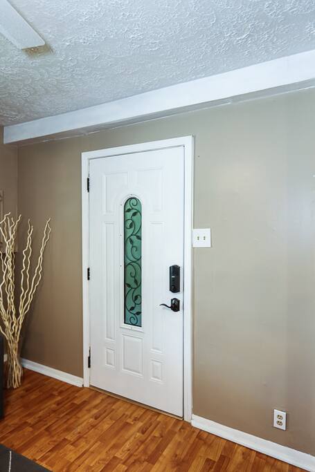 Inside picture of front door.