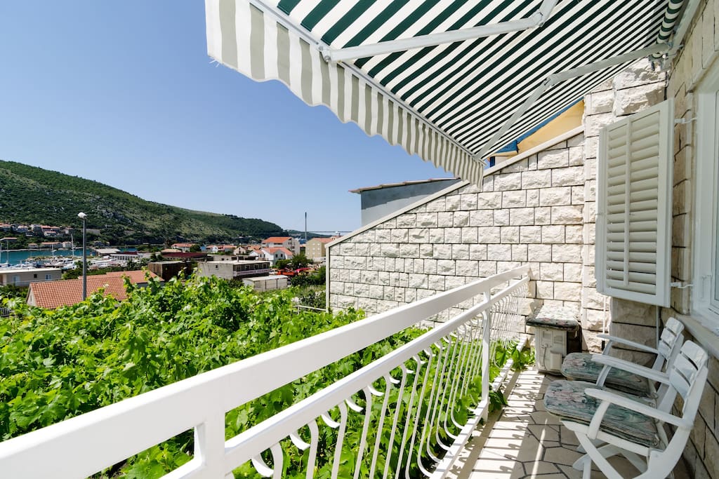 Lovely balcony with beautiful view
