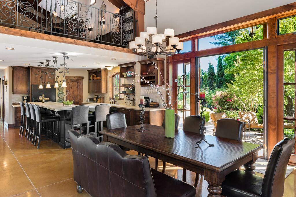 Our open-concept kitchen and dining mean everyone can enjoy being together for meals.