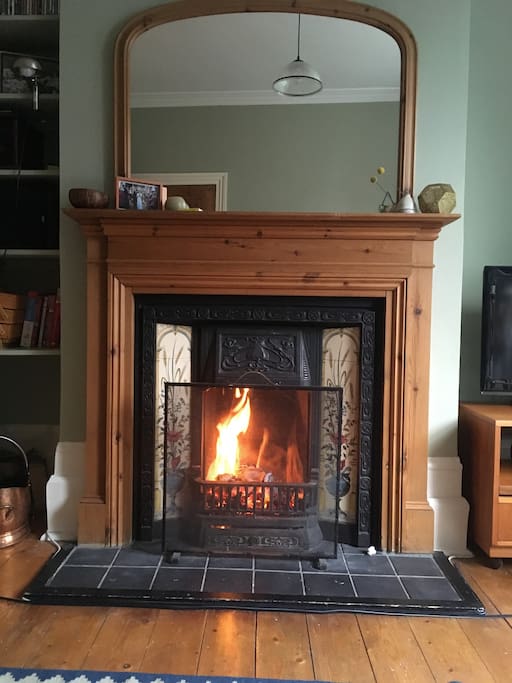 Open fire, with logs provided should the English summer let you down.