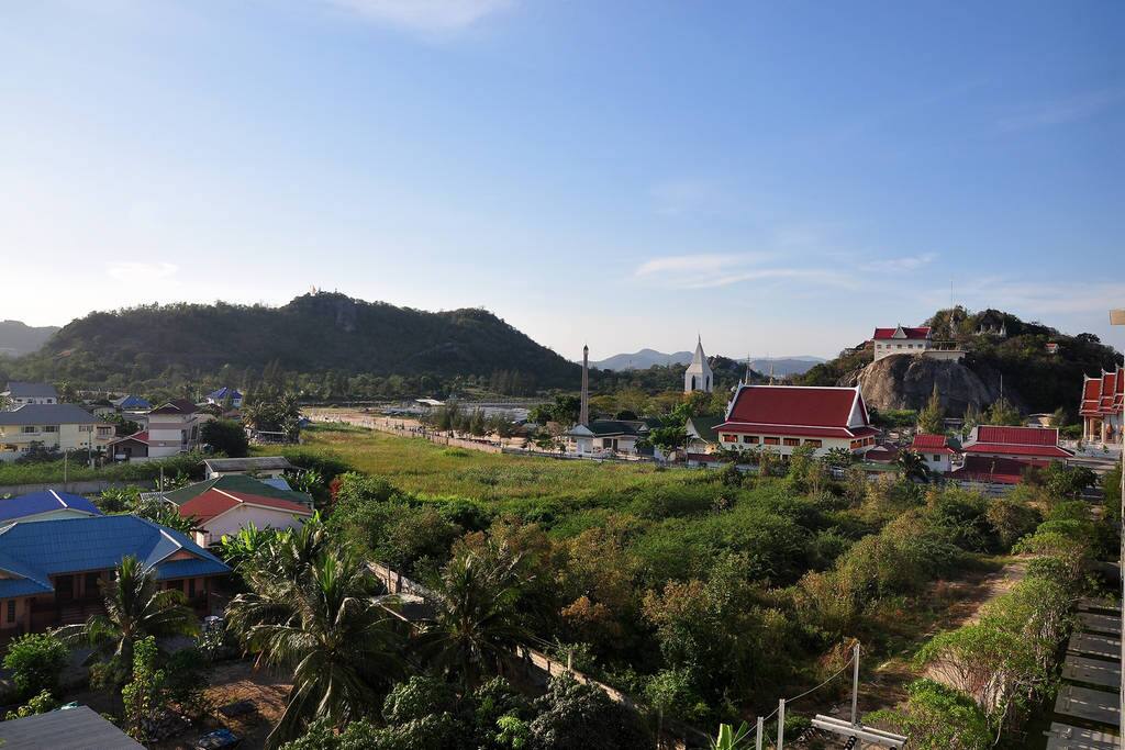Mountain view from condo entry