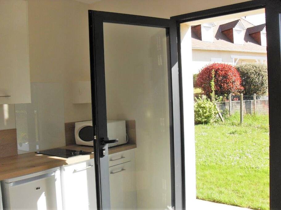 Accès privé au jardin