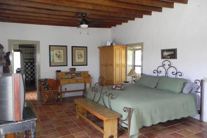 New televisions have been installed, writing desk, wardrobe and bathroom. This duplex is the smaller of the two but holds all you will need.