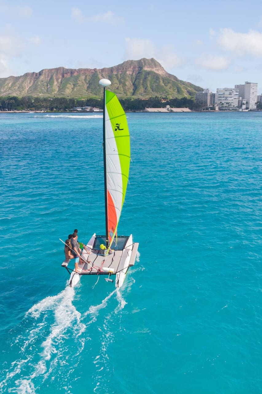 Waikiki Hobie Catamaran Sailing Tour Airbnb