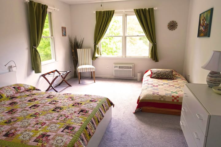 ห้องปิกัสโซ - เตียงคู่และเตียงเดี่ยว (นอนได้ 3 คน)