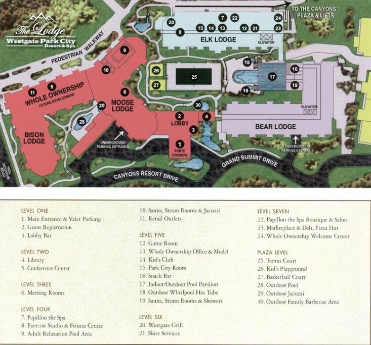 Map of the resort