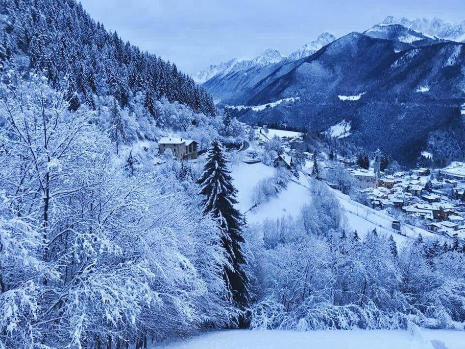 Panorama della valle in gennaio