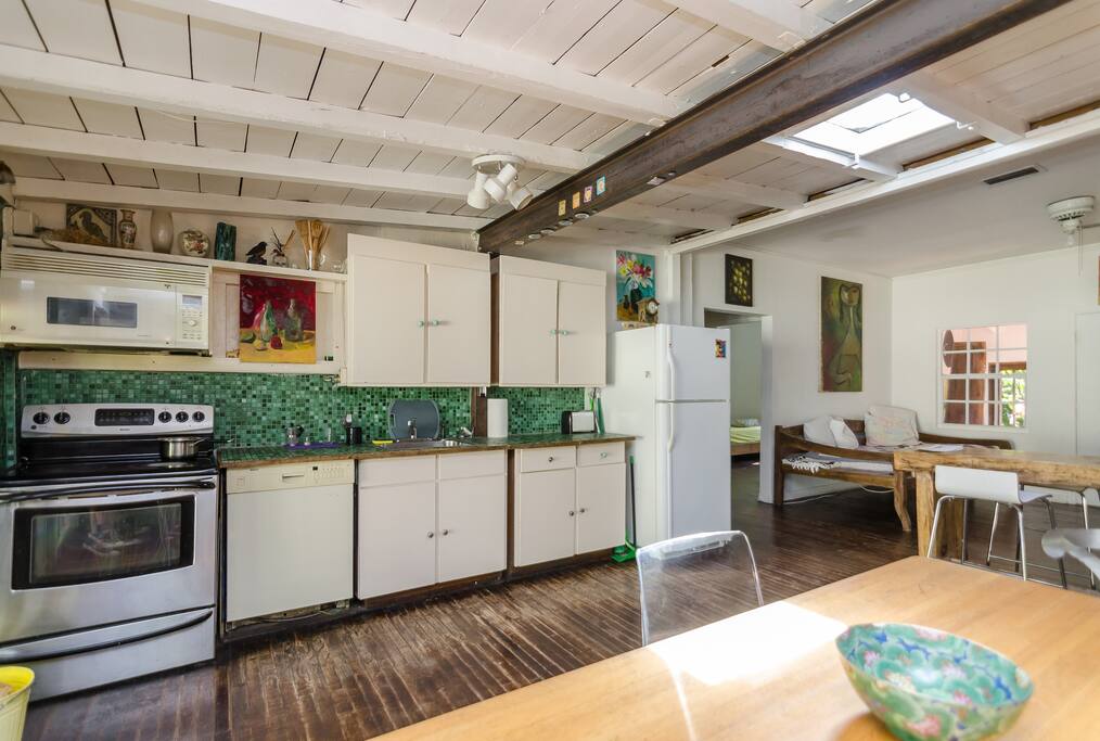 Open space living room and kitchen