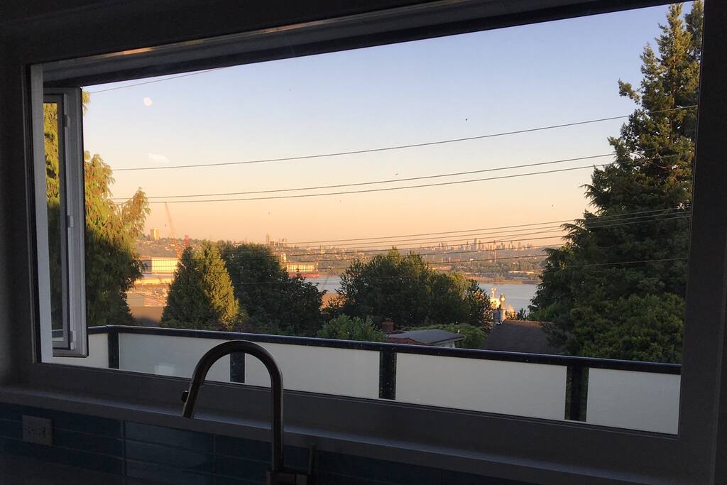 View from the kitchen, much better in person!
