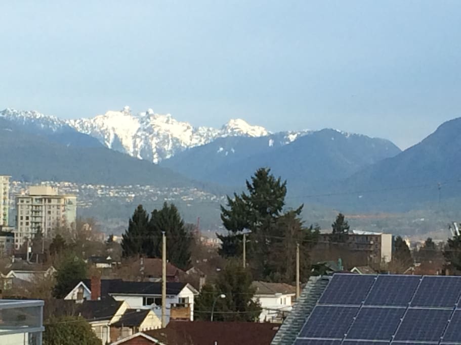 Looking out to the mountains