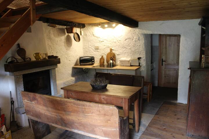The small casera, typical hut at Alpe Devero