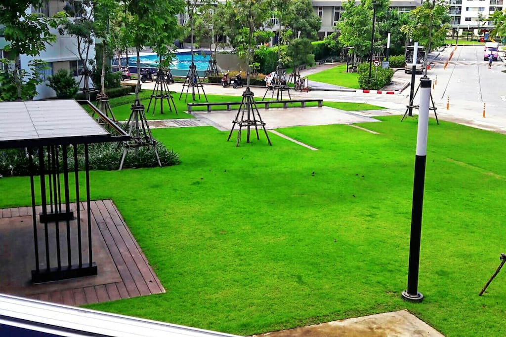 Nice view at the serviced room's balcony