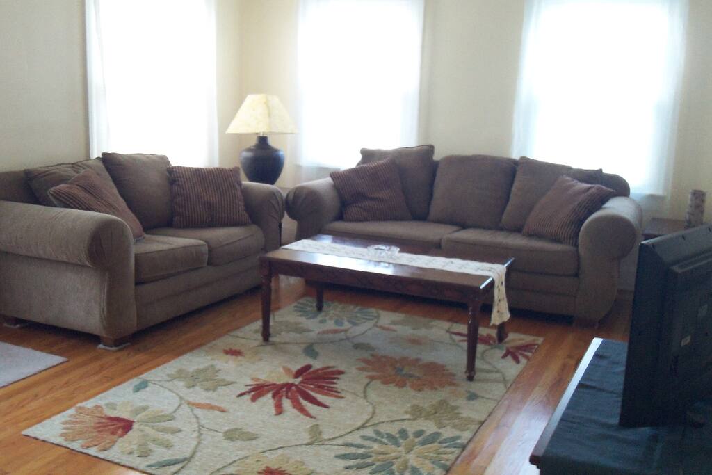 Plenty of natural light in this living room.