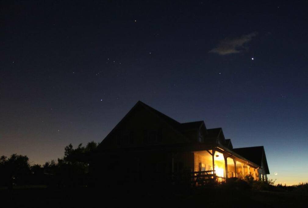 Quiet nights in the country.