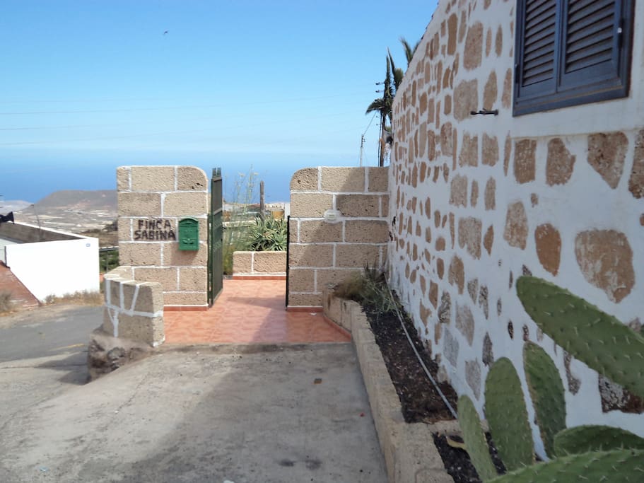 La entrada a la casa