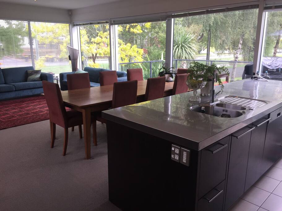 Open plan living area