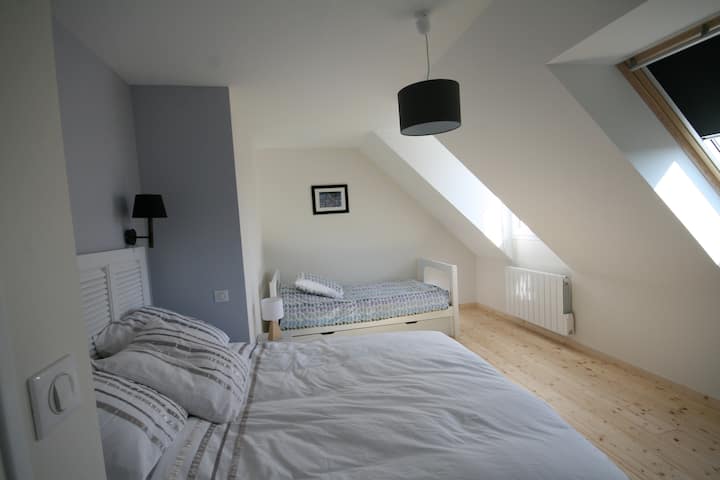 Habitación con 3 camas 