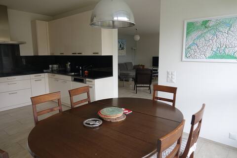 Modern, very spacious, central but quiet apartment