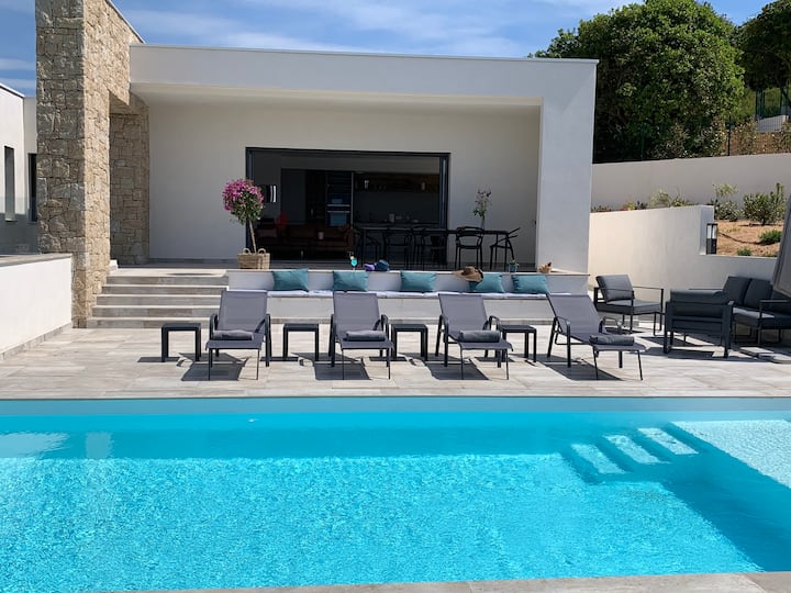 SEA VIEW VILLA near Ajaccio "Marengo" Villas for Rent in Pietrosella