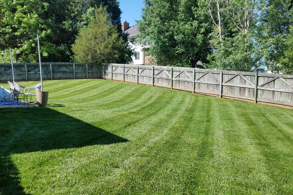 Large fenced in backyard for a morning coffee or afternoon cocktail!