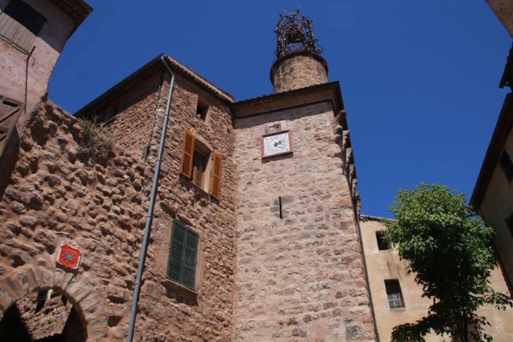 Clock tower at the terrace