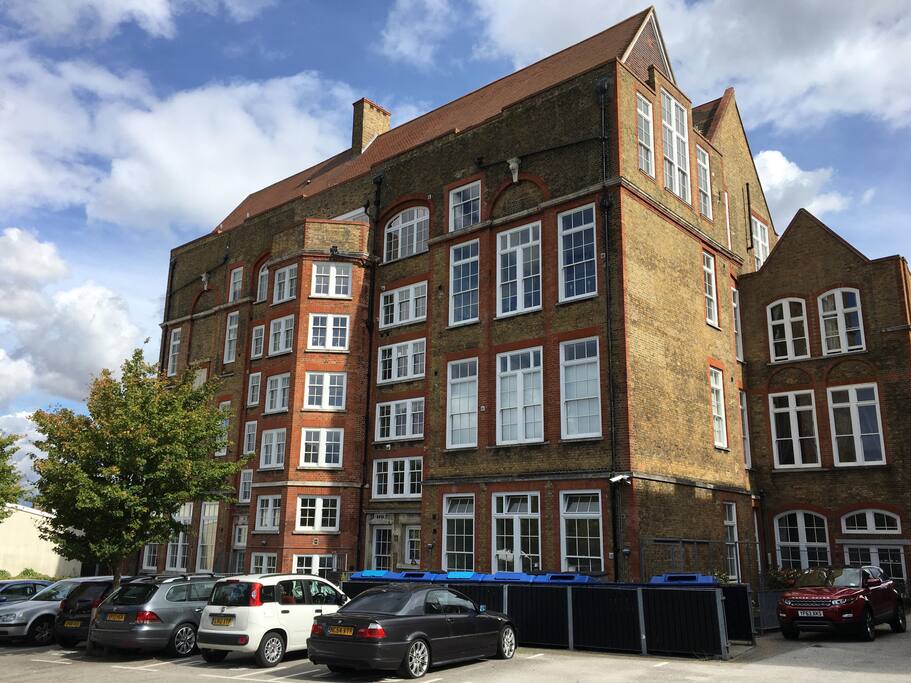 The flat is in a converted Victorian school house