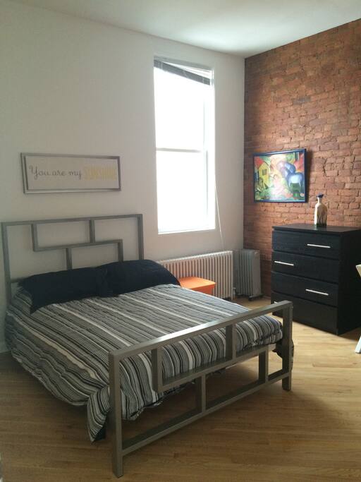 big room, with double bed