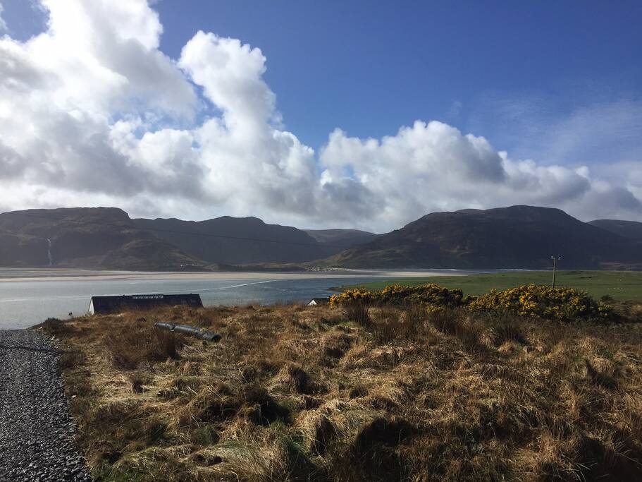 Cottage perched on Loughros Point