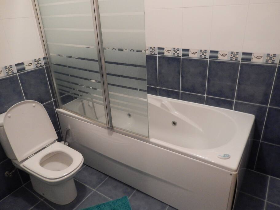 First shared bathroom
