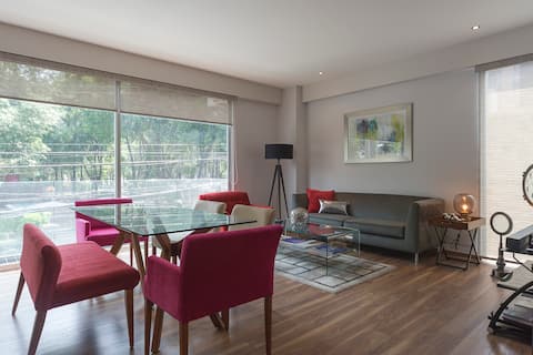 Top Airbnb: Modern Apartment | By Roma Norte - Jardin Pushkin in Doctores