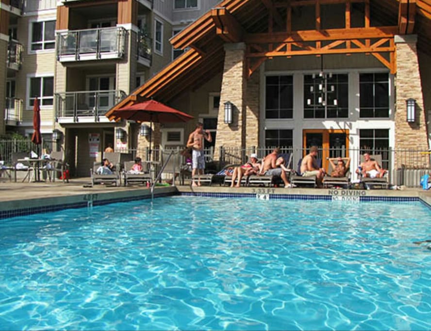 Pool outside the lounge