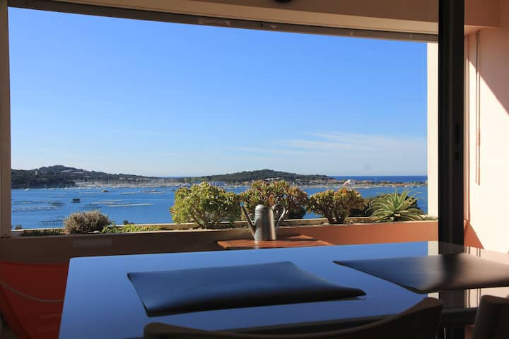 PISCINE-VUE MER-PARKING Private - Plages-Porquerolles