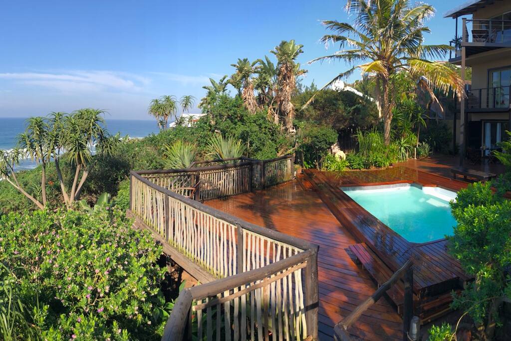 The pool deck