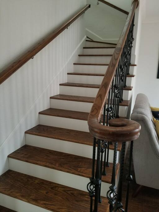 Stairs going up to Bedroom