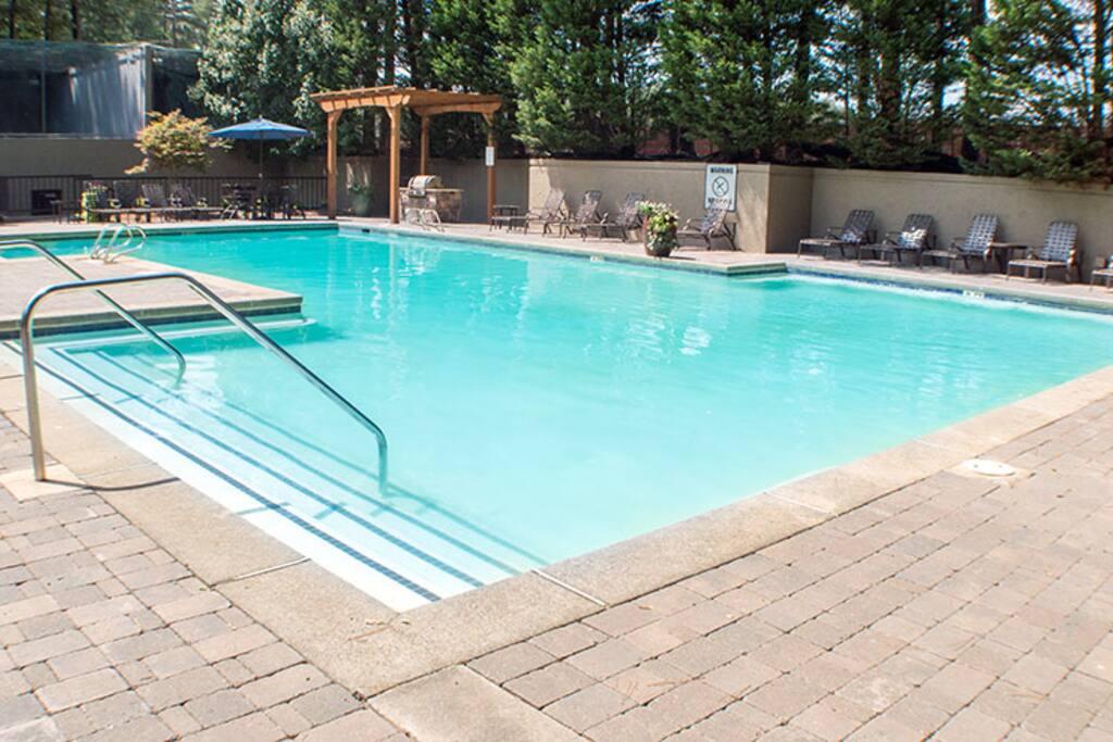 Complex pool area