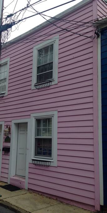Front of townhouse.