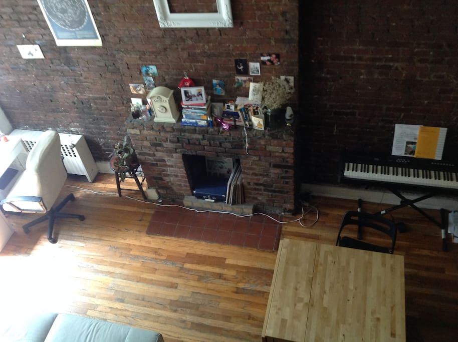 View from mezzanine - living room